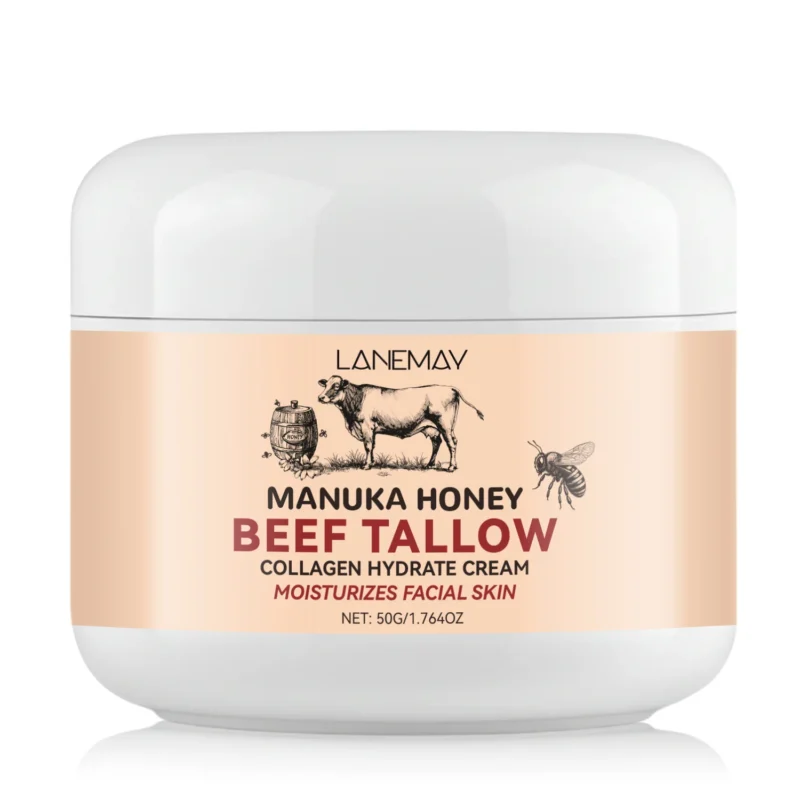 manuka-honey-beef-tallow-collagen-cream-spu1002596748510-1 Manuka Honey Beef Tallow Cream with Collagen for Skin Firming and Deep Hydration - 50g