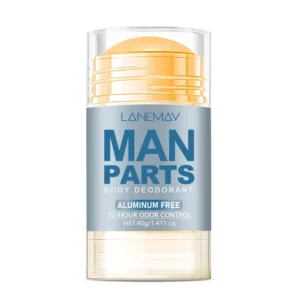 Men's Deodorant Stick LANEMAY 72-Hour Odor Control Aluminum Free Body Fragrance Stick 40g