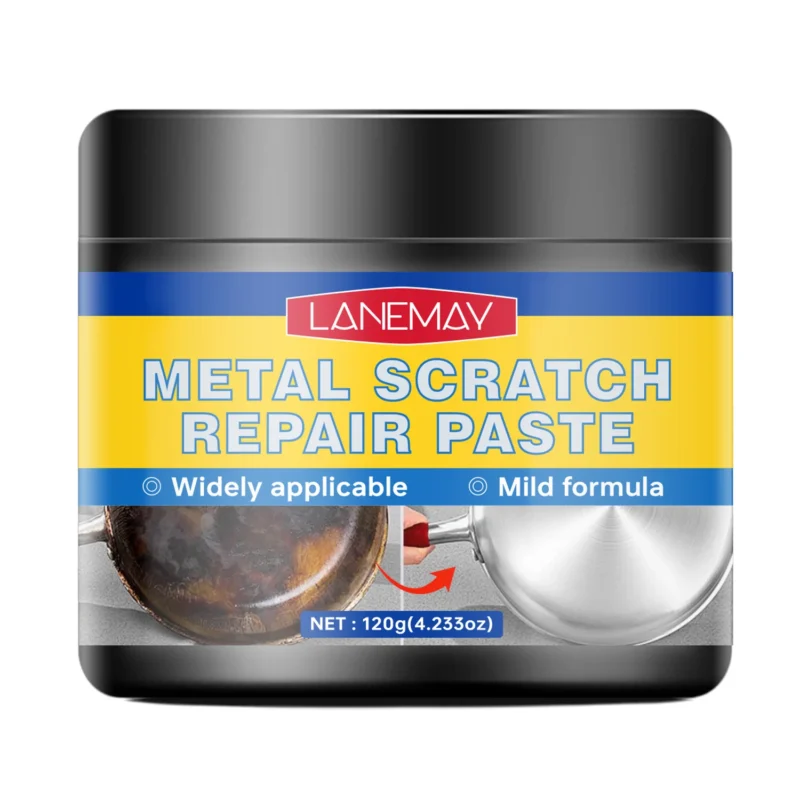 Metal Scratch Repair Paste LANEMAY Polishing Cream for Steel and Ironware 120g