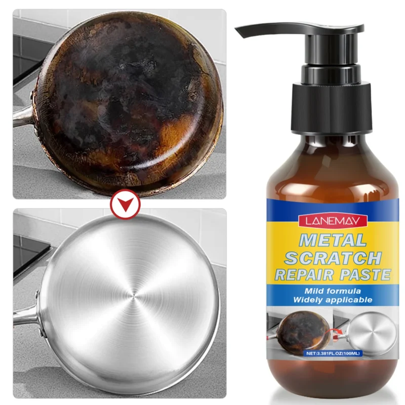 Metal Scratch Repair Paste LANEMAY Polishing Cream for Steel and Iron 100ml