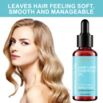 Moroccan Hair Oil for Frizz Control & Deep Nourishment - LANEMAY Non-Sticky Hair Care Essential Oil with Keratin & Biotin (30ml)