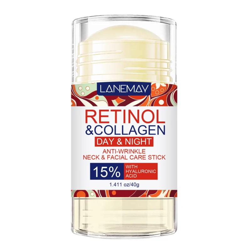 Retinol & Collagen Neck & Facial Care Stick Anti-Wrinkle Lifting Balm with Hyaluronic Acid (40g)