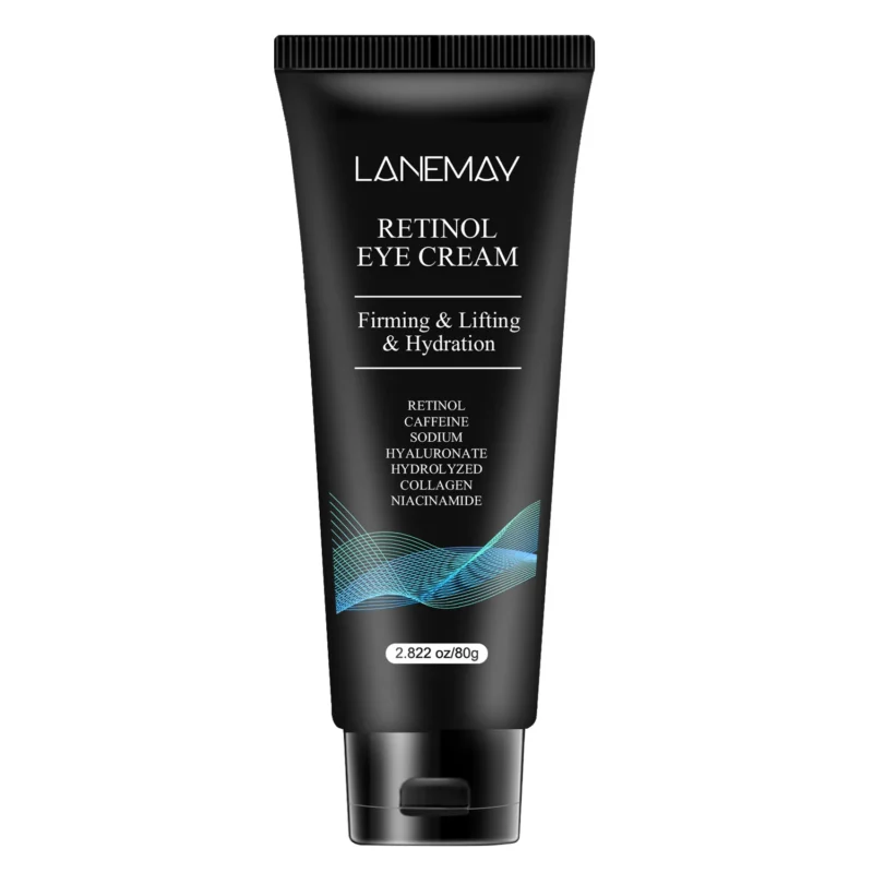 Retinol Eye Cream for Firming & Lifting with Caffeine, Niacinamide & Collagen - 80g Large Capacity