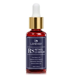 Retinol Serum 2.5% for Face with Niacinamide & Hyaluronic Acid - LANEMAY Anti-Aging & Wrinkle Care 30ml