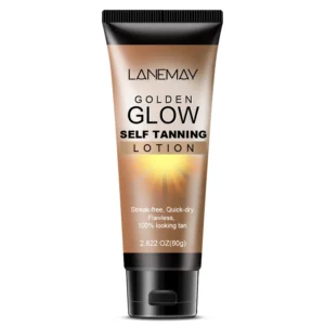 Self Tanning Lotion - LANEMAY Golden Glow Sunless Bronzer for Wheat-Colored Skin, 80g