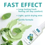 Tawas Deodorant Spray for 24H Odor Control & Long-Lasting Freshness (Peppermint, 100ml)