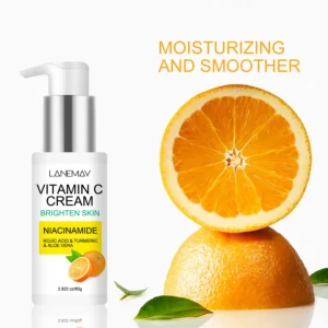 Vitamin C Brightening Face Cream with Niacinamide & Kojic Acid for Radiant Skin - 80g