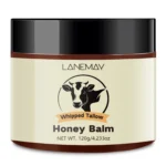 Whipped Tallow Honey Balm for Face & Body Deep Moisturizing Grass-fed Beef Tallow 120g